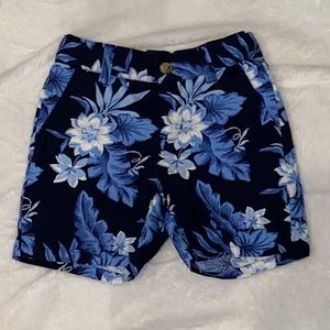 Janie and Jack blue floral shorts